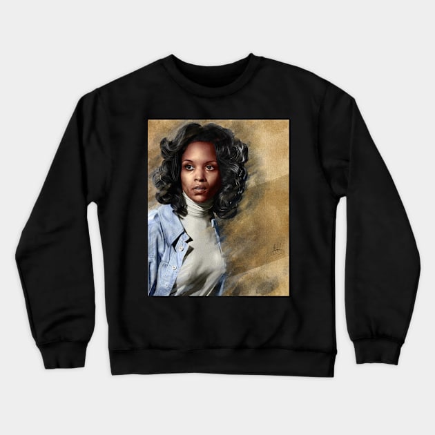 Seventies Divas: Brenda Sykes Crewneck Sweatshirt by micheleamadesi